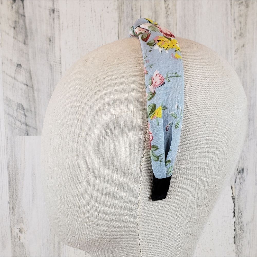 Pastel Floral Top Knot Headband